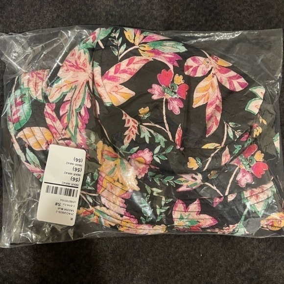 Isabel Marant Black Floral Haley Reversible Bucket Hat main image 4